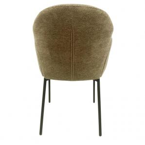 2 Sillones giorgio, metal, tapizado chenilla marrón visón - 2 unidades