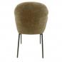 2 Sillones giorgio, metal, tapizado chenilla marrón visón - 2 unidades