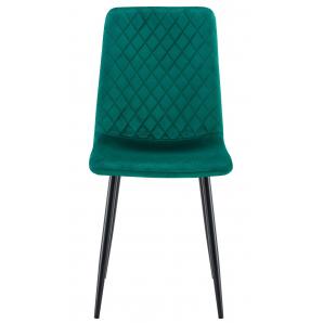 Silla lucia new, metal, tapizado velvet verde oscuro