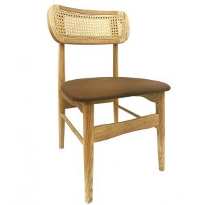 2 Sillas cáucaso, madera, rejilla, similpiel marrón - 2 unidades