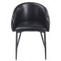 2 Sillones pelayo, metal, similpiel vintage negra - 2 unidades