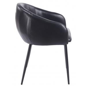 2 Sillones pelayo, metal, similpiel vintage negra - 2 unidades