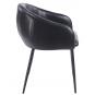2 Sillones pelayo, metal, similpiel vintage negra - 2 unidades