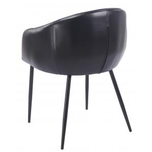 2 Sillones pelayo, metal, similpiel vintage negra - 2 unidades