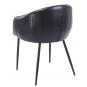 2 Sillones pelayo, metal, similpiel vintage negra - 2 unidades