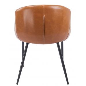 2 Sillones pelayo, metal, similpiel vintage marrón - 2 unidades