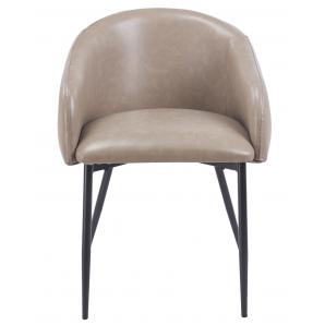 2 Sillones pelayo, metal, similpiel vintage gris - 2 unidades