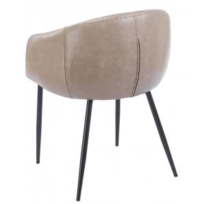 2 Sillones pelayo, metal, similpiel vintage gris - 2 unidades
