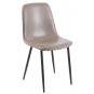 4 Sillas peñafiel, metal, similpiel vintage gris - 4 unidades