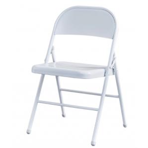 6 Sillas toscana, plegable, metal, blanca - 6 unidades