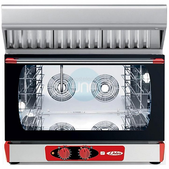 Horno Eléctrico Ecológico Convección Vapor, 4 Bandejas 60x40 y GN1/1, Campana Condensación, Conbeq DiamanteECO