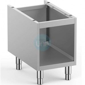 Base Soporte Armario Abierto, 40 cm Ancho, 60 cm Fondo, 60 cm Alto, Acero inoxidable, MPNSA74