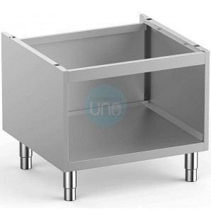 Base Soporte Armario Abierto, 70 cm Ancho, 60 cm Fondo, 60 cm Alto, Acero inoxidable, MPNSA77