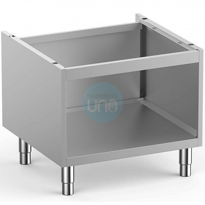 Base Soporte Armario Abierto, 70 cm Ancho, 60 cm Fondo, 60 cm Alto, Acero inoxidable, MPNSA77