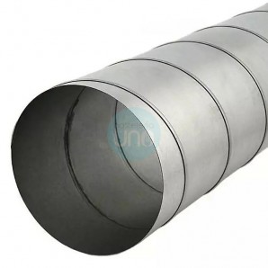 Tubo de Extracción Circular Ø 15 cm, 3 Metros, Acero Galvanizado