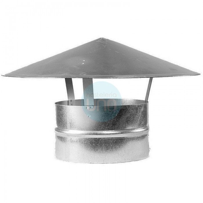Caperuza Simple Ø 15 cm, Acero Galvanizado