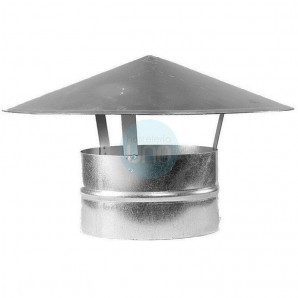 Caperuza Simple Ø 35 cm, Acero Galvanizado