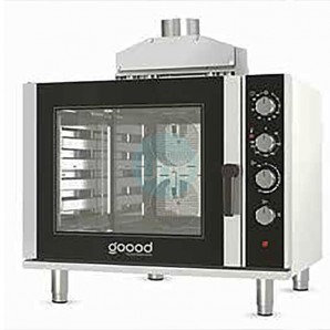 Horno a Gas Panadería Pastelería, Control Manual Mecánico, 6 Bandejas 60x40 ó GN1/1, Garbin Goood M6GAS