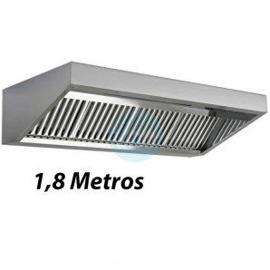 Campana Mural Slim Baja, sin Motor, 1,8 Metros Ancho, 4 Filtros de Lamas, CMSLS188