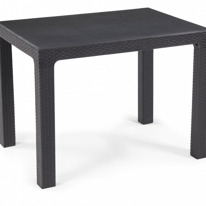 Mesa mijas, polipropileno antracita, 100 x 70 cms