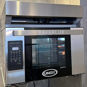 Horno Eléctrico Ecológico, con Campana, Humidificador, 3 Bandejas 46x33, Digital, UNOX Bakerlux Shop.Pro™ LED Stefania