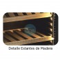 Armario de Vino Vertical, 4 Estantes de Madera, 65,6 cm Fondo, CHWR300M