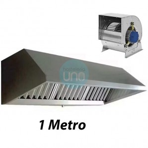 Campana Snack Mural con Motor, 2 Filtros de Lamas, 1 Metro Ancho, TSS1087