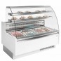 Vitrina Refrigerada Pastelería, 1,6 Metros, 2 Estantes, Cristal Curvo, con Reserva, Blanca, INFRICO VGL15C-WHITE