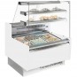 Vitrina Refrigerada Blanca, 1,3 Metros, Cristal Recto, con Reserva, Pastelería, INFRICO VGL12P-White
