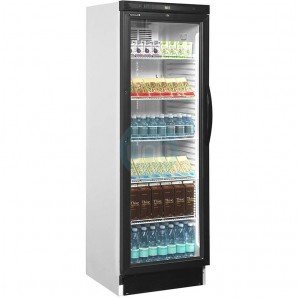 Nevera Expositora Blanca con Marco Negro, 5 Alturas, Fondo 60 cm, 350 Litros, D-I, Tefcold