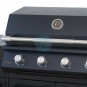 Barbacoa de Gas Encastrable, 4 Quemadores, 82 cm Ancho, Brabura Grills Fusión Lite 14