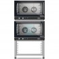 Columna de Hornos Convección Eléctricos, con Humidificador, 4+4 Bandejas 60x40, Control Manual, con Soporte, UNOX Rosella DUO