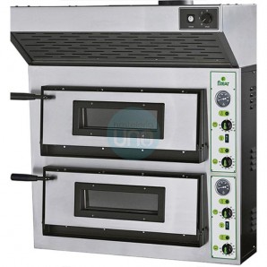 Horno de Pizza Eléctrico sin Humos, 6+6 Pizzas, Doble Cámara, Trifásico, 18 kW, FIMAR