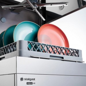Lavavajillas de Capota 50x50, Altura útil 41,5 cm, Digital, Dosificador Abrillantador y Detergente, Stalgast HA233