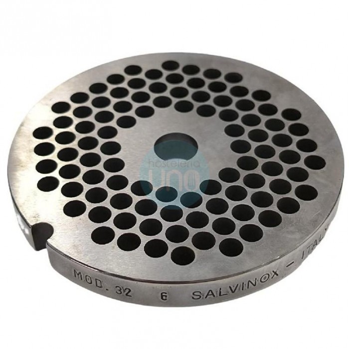 Placa Picadora 32" Taladro 6 mm, sin pivote, 1 muesca, Inoxidable, Enterprise 32