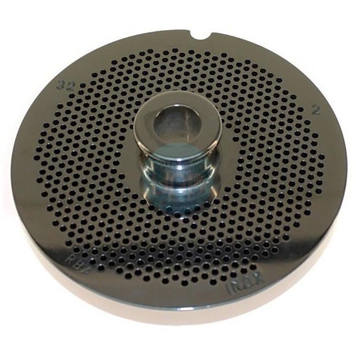 Placa Picadora 32" Taladro 2 mm, con pivote, 1 muesca, Inoxidable, Enterprise 32