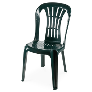 100 Sillas canarias, monoblock, apilable, verde - 100 unidades