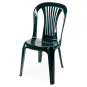 100 Sillas lago, monoblock, apilable, verde - 100 unidades