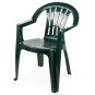 160 Sillones canarias, monoblock, apilable, verde - 160 unidades