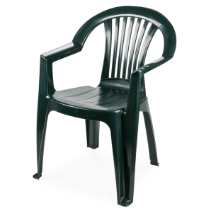 160 Sillones lago, monoblock, apilable, verde - 160 unidades