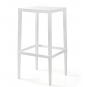 Mesa alta chopin-103, apilable, polipropileno blanco, 50 x 50 x 103 cms