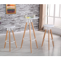 Mesa alta otilia new, madera, tapa blanca de 60 cms