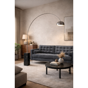 Sofá arles, 3 plazas, tejido velvet gris