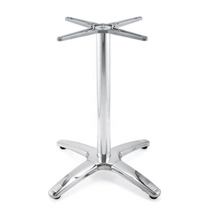 2 Bases de mesa roma new, 4 brazos, inoxidable y aluminio - 2 unidades