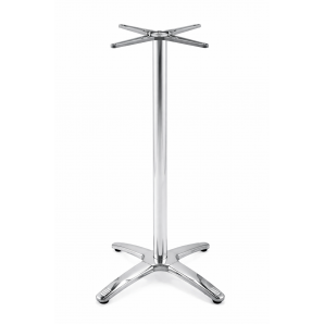 2 Bases de mesa roma new, alta, 4 brazos, inoxidable y aluminio* - 2 unidades