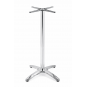 2 Bases de mesa roma new, alta, 4 brazos, inoxidable y aluminio* - 2 unidades