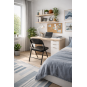 6 Sillas toscana, plegable, metal, negra - 6 unidades