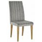 4 Sillas genova, patas metálicas, tapizado velvet gris - 4 unidades