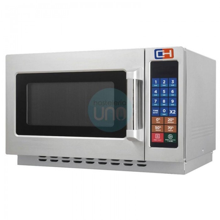 Microondas de 34 Litros, 1400 W, Acero inoxidable, 10 Programas, CH34NS1