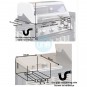 Barbacoa Híbrida Gas Carbón, Encastrable, 4 Quemadores, Grillstream